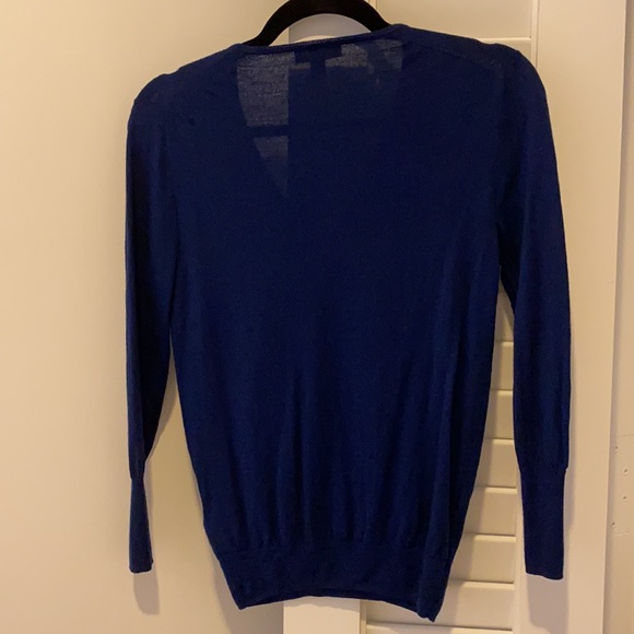 jcrew navy v neck sweater xs - Picture 3 of 3
